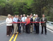 Ribbon Cutting for New Bridge – Longest Arch Span in PA